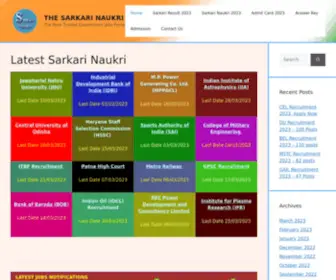 Thesarkarinaukri.com(THE SARKARI NAUKRI) Screenshot