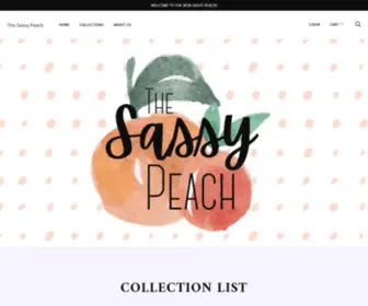 Thesassypeachdecor.com(The Sassy Peach) Screenshot
