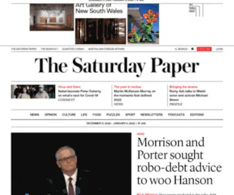 Thesaturdaypaper.com.au(The Saturday Paper) Screenshot