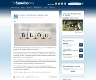 Thesaundersblog.com(Michael Saunders Real Estate Blog) Screenshot