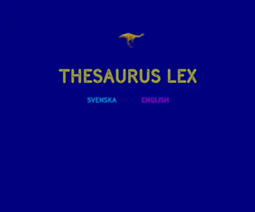 Thesauruslex.com(Thesaurus lex) Screenshot