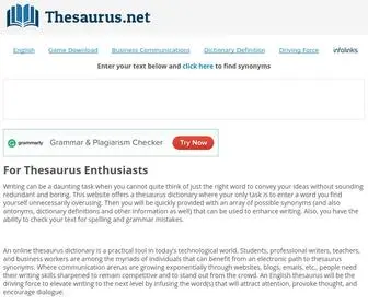 Thesaurus.net(Check Thesaurus Online for Free) Screenshot