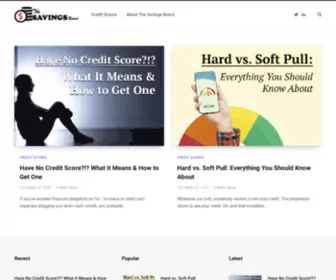 Thesavingsboard.com(The Savings Board) Screenshot