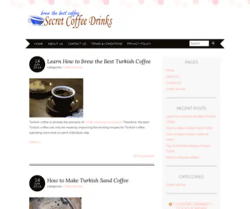 Thesavorycafened.com(Secret Coffee Drinks) Screenshot