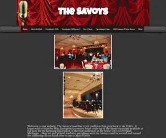 Thesavoysdanceband.com(The Savoys) Screenshot