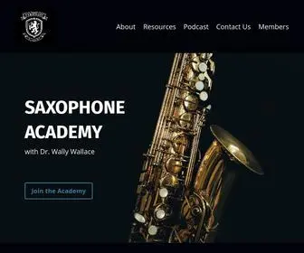 Thesaxophoneacademy.com(The Saxophone Academy) Screenshot