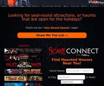 Thescarefactor.com(The Scare Factor's Halloween haunted house reviews & directory) Screenshot
