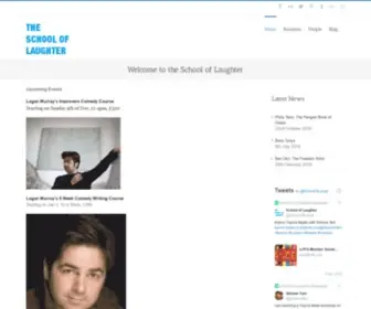 Theschooloflaughter.com(Comedy Training in London) Screenshot