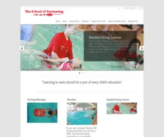 Theschoolofswimming.com(The School of Swimming) Screenshot