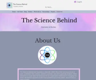 Thesciencebehind.net(The Science Behind) Screenshot