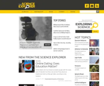Thescienceexplorer.com(The Science Explorer) Screenshot