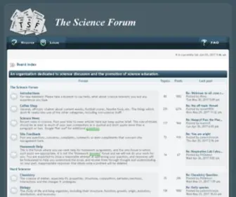 Thescienceforum.org(The Science Forum) Screenshot