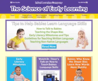Thescienceofearlylearning.com(The Science of Early Language Learning) Screenshot