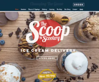 Thescoopnscootery.com(The Scoop N Scootery Ice Cream Delivery) Screenshot