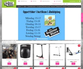 Thescooterstore.se(Webbutik som säljer sparkcyklar (kickbikes) Screenshot