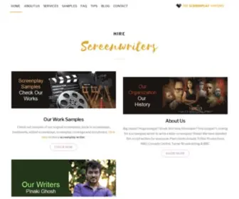 Thescreenplaywriters.com(Script writers for hire) Screenshot