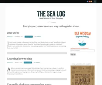 Thesealog.com(The Sea Log) Screenshot