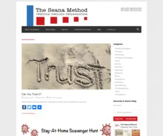 Theseanamethod.com(The Seana Method Professional Organizing) Screenshot