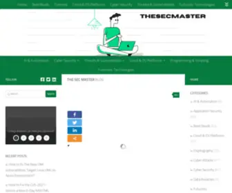 Thesecmaster.com(Thesecmaster) Screenshot