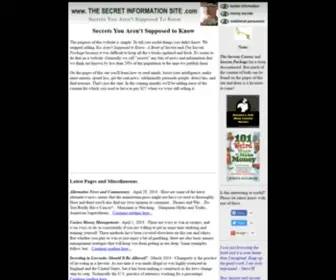 Thesecretinformationsite.com(Thesecretinformationsite) Screenshot