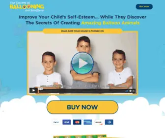 Thesecretsofballooning.com(Improve Your Child's Self) Screenshot