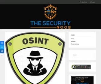 Thesecuritynoob.com(The Security Noob) Screenshot