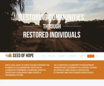 Theseedofhope.org(The Seed of Hope Community Development) Screenshot