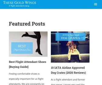 Thesegoldwings.com(A Flight Attendant Blog) Screenshot