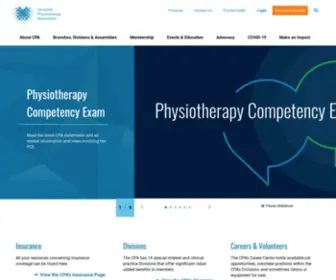 Thesehands.ca(Canadian Physiotherapy Association) Screenshot