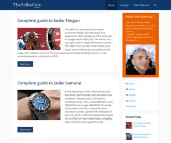 Theseikoguy.com(The Seiko Guy) Screenshot