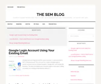 Thesemblog.com(Search Engine Marketing for Online Lead Generation and Conversion) Screenshot