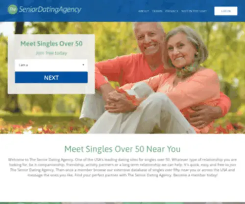 Theseniordatingagency.com(The Senior Dating Agency) Screenshot