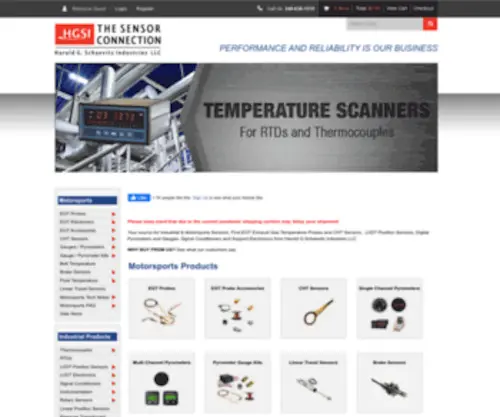 Thesensorconnection.com(EGT Probes LVDT Position Sensors Pyrometers Signal Conditioners Electronics H.G) Screenshot