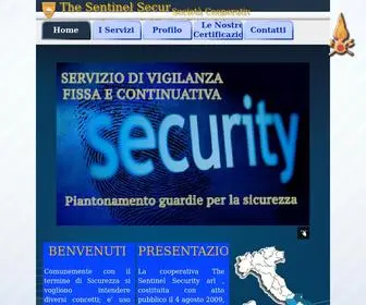 Thesentinelsecurity.it(The Sentinel Security) Screenshot