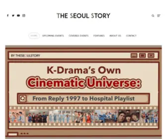 Theseoulstory.com(Connecting K) Screenshot