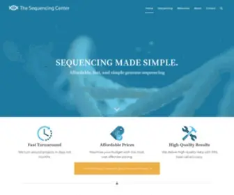 Thesequencingcenter.com(Affordable next) Screenshot