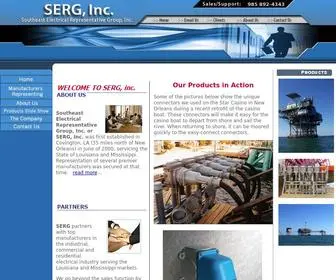 Theserginc.com(Southeast Electrical Representative Group) Screenshot