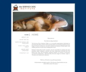 Theservicedoginstitute.org(The mission of the Service Dog Institute (SDI)) Screenshot