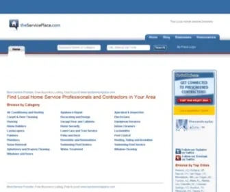 Theserviceplace.com(Home Service Yellowpages) Screenshot