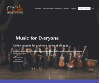 Thesfco.org(San Francisco Chamber Orchestra) Screenshot