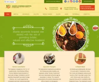 Theshantaayurvedahospital.com(Ayurveda Hospital in Chennai) Screenshot