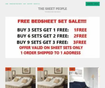 Thesheetpeople.com(World's Best Bed Sheets by "The Sheet People") Screenshot