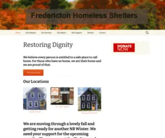 Theshelters.ca(Fredericton Homeless Shelters) Screenshot