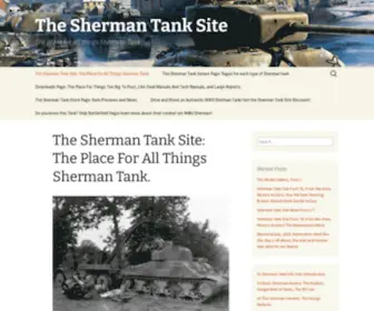 Theshermantank.com(The Sherman Tank Site) Screenshot