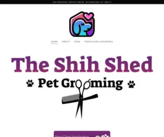 Theshihshed.com(Pet grooming at) Screenshot