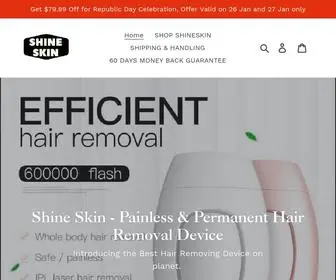 Theshineskin.com(Shine Skin) Screenshot