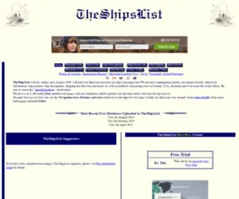 Theshipslist.com(Web Hosting from HostPapa) Screenshot