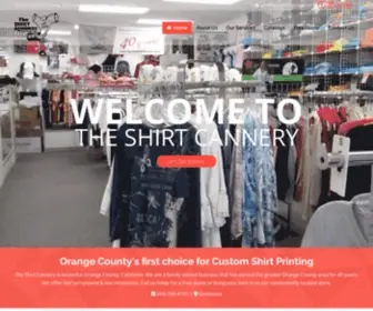 Theshirtcannery.com(Orange County's first choice for Custom Shirt Printing and So Much More) Screenshot