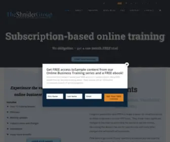 Theshnidergroup.com(The Shnider Group #1 In Online Business Training For Success) Screenshot