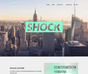 Theshockculture.com(Create an Ecommerce Website and Sell Online) Screenshot